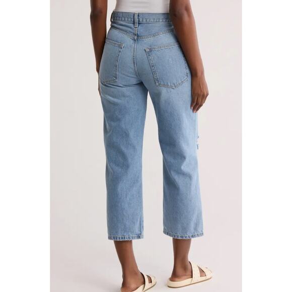 NWT Etica Altin Loose Crop Jeans Ithaca Wash Size 25 - Picture 2 of 8